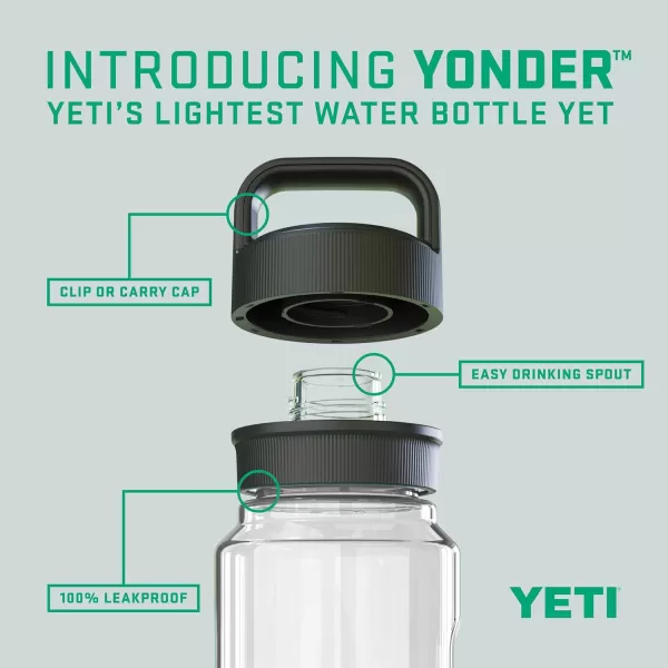 YETI Yonder 750 ml/25 oz Water Bottle with Yonder Chug Cap, Power Pink