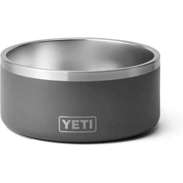 YETI Boomer 8, Stainless Steel, Non-Slip Dog Bowl, Holds 64 Ounces, Black