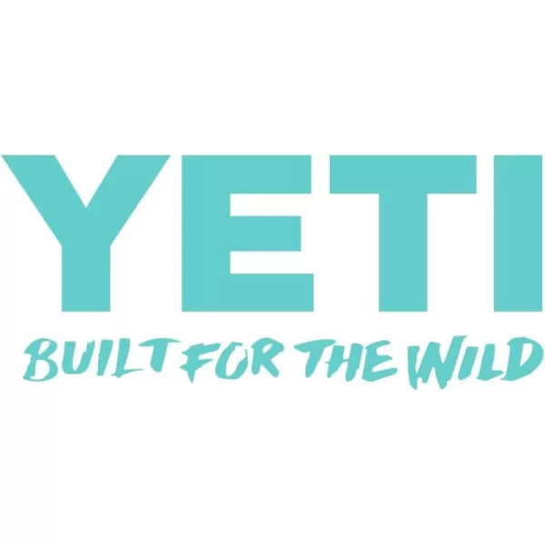 YETI Built for The Wild Window Decal Blue