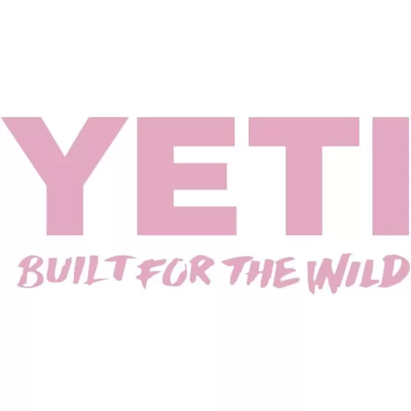 YETI Built for The Wild Window Decal Blue