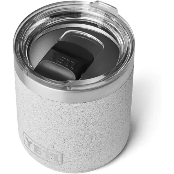 YETI Rambler 10 oz Stackable Lowball 2.0, Vacuum Insulated, Stainless Steel with MagSlider Lid, White