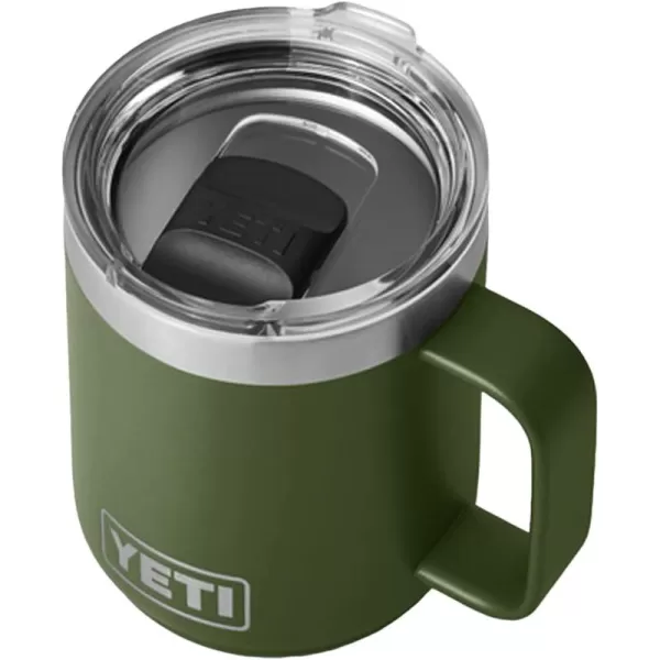 YETI Rambler 10 oz Stackable Mug, Vacuum Insulated, Stainless Steel with MagSlider Lid, Tropical Pink