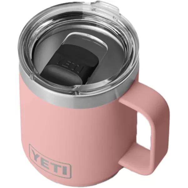 YETI Rambler 10 oz Stackable Mug, Vacuum Insulated, Stainless Steel with MagSlider Lid, Tropical Pink