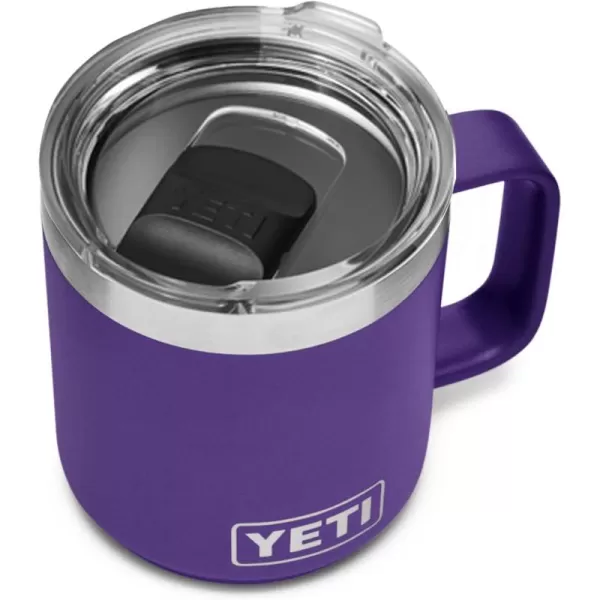 YETI Rambler 10 oz Stackable Mug, Vacuum Insulated, Stainless Steel with MagSlider Lid, Tropical Pink