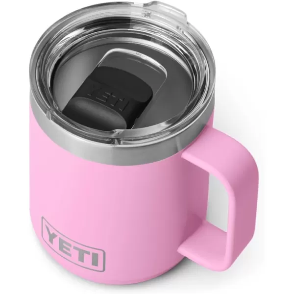 YETI Rambler 10 oz Stackable Mug, Vacuum Insulated, Stainless Steel with MagSlider Lid, Tropical Pink