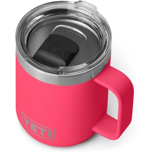 YETI Rambler 10 oz Stackable Mug, Vacuum Insulated, Stainless Steel with MagSlider Lid, Tropical Pink