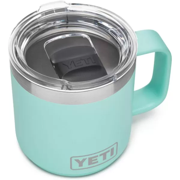 YETI Rambler 10 oz Stackable Mug, Vacuum Insulated, Stainless Steel with MagSlider Lid, Tropical Pink