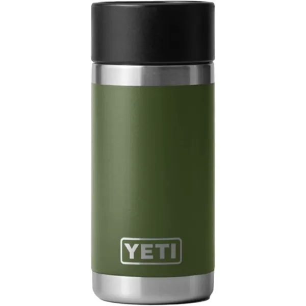 YETI Rambler 12 oz Bottle, Stainless Steel, Vacuum Insulated, with Hot Shot Cap