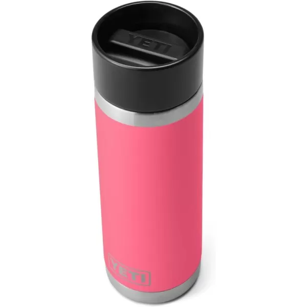 YETI Rambler 18 oz Bottle, Stainless Steel, Vacuum Insulated, with Hot Shot Cap, Black