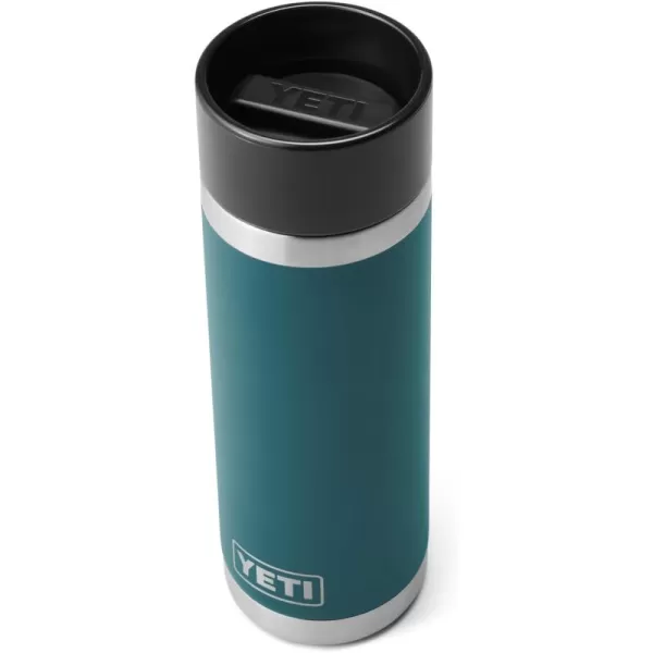 YETI Rambler 18 oz Bottle, Stainless Steel, Vacuum Insulated, with Hot Shot Cap, Black