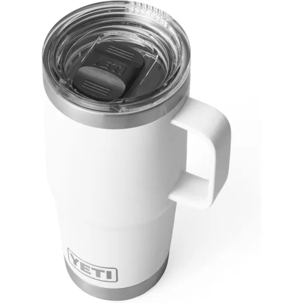 YETI Rambler 20 oz Travel Mug, Stainless Steel, Vacuum Insulated with Stronghold Lid, Black