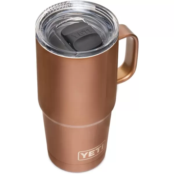 YETI Rambler 20 oz Travel Mug, Stainless Steel, Vacuum Insulated with Stronghold Lid, Black