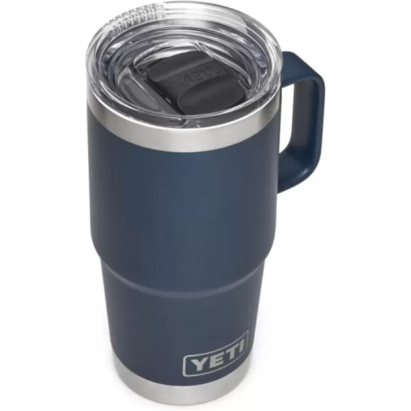 YETI Rambler 20 oz Travel Mug, Stainless Steel, Vacuum Insulated with Stronghold Lid, Black