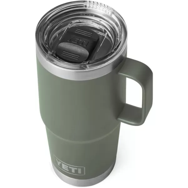 YETI Rambler 20 oz Travel Mug, Stainless Steel, Vacuum Insulated with Stronghold Lid, Black