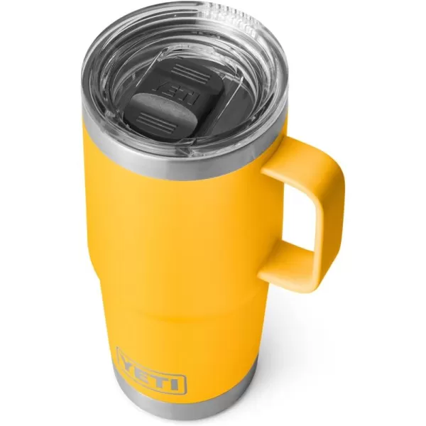 YETI Rambler 20 oz Travel Mug, Stainless Steel, Vacuum Insulated with Stronghold Lid, Black