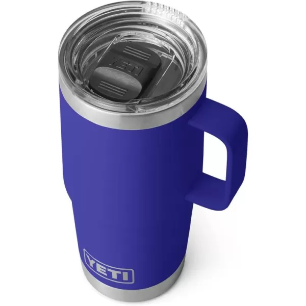 YETI Rambler 20 oz Travel Mug, Stainless Steel, Vacuum Insulated with Stronghold Lid, Black