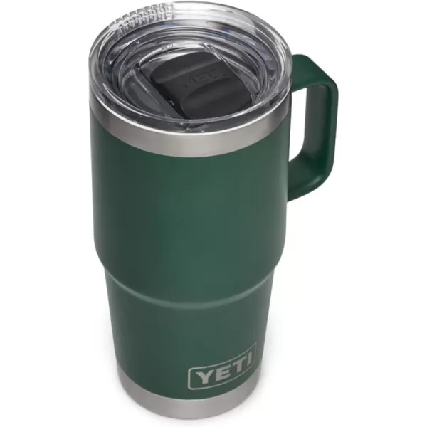 YETI Rambler 20 oz Travel Mug, Stainless Steel, Vacuum Insulated with Stronghold Lid, Black