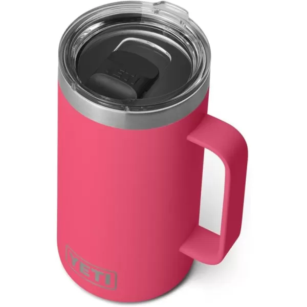 YETI Rambler 24 oz Mug, Vacuum Insulated, Stainless Steel with MagSlider Lid, White
