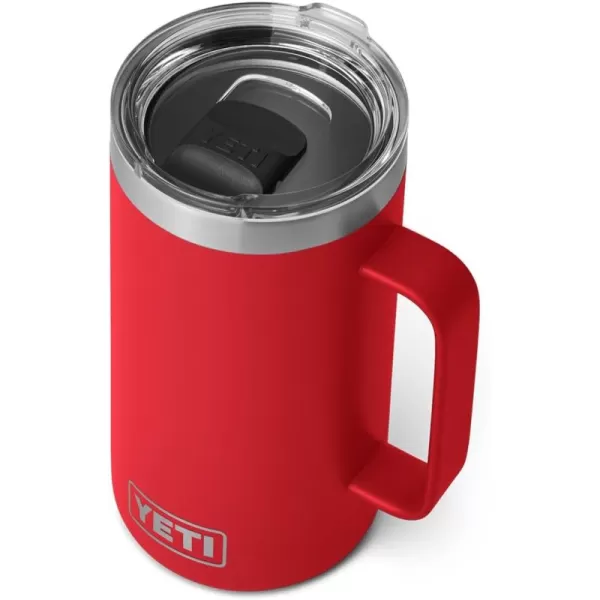 YETI Rambler 24 oz Mug, Vacuum Insulated, Stainless Steel with MagSlider Lid, White