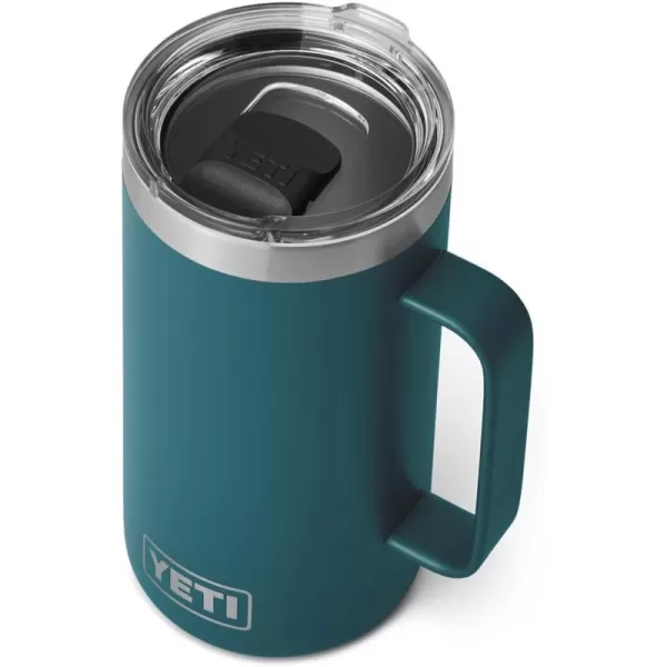 YETI Rambler 24 oz Mug, Vacuum Insulated, Stainless Steel with MagSlider Lid, White