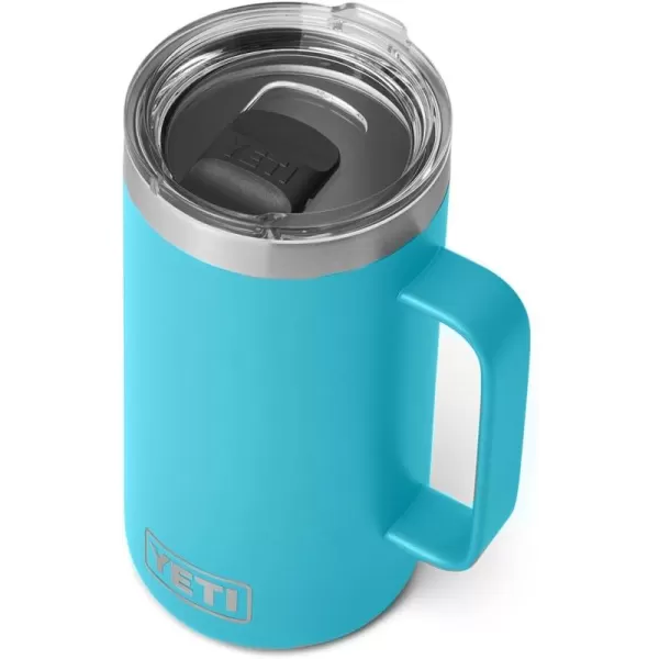YETI Rambler 24 oz Mug, Vacuum Insulated, Stainless Steel with MagSlider Lid, White