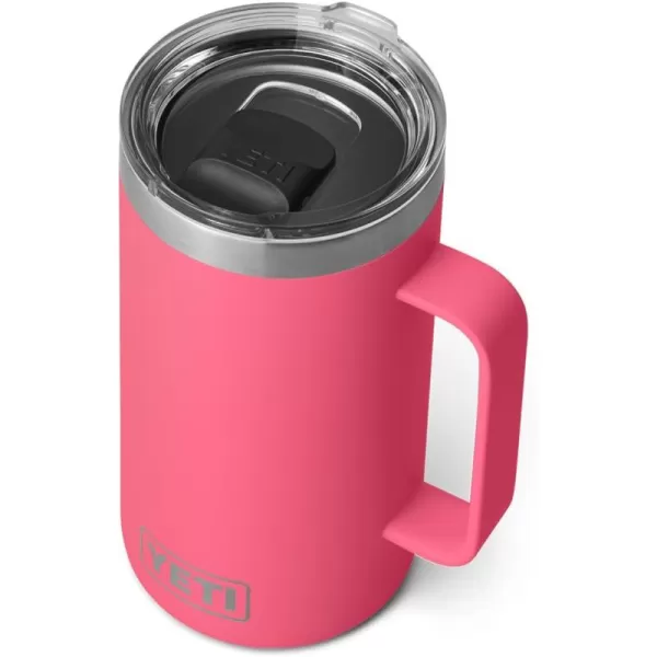 YETI Rambler 24 oz Mug, Vacuum Insulated, Stainless Steel with MagSlider Lid, White