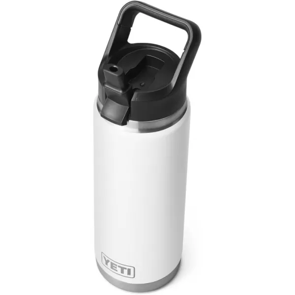 YETI Rambler 26 oz Bottle, Vacuum Insulated, Stainless Steel with Straw Cap, Navy