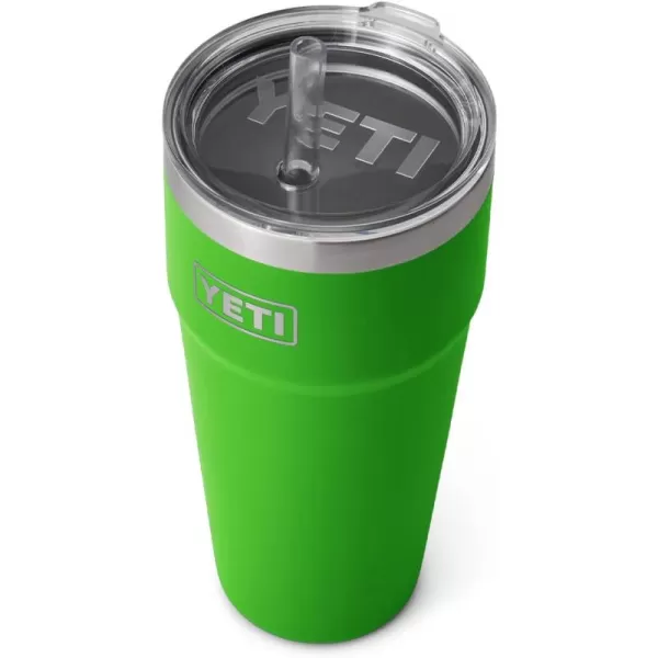 YETI Rambler 26 oz Straw Cup, Vacuum Insulated, Stainless Steel with Straw Lid, Charcoal