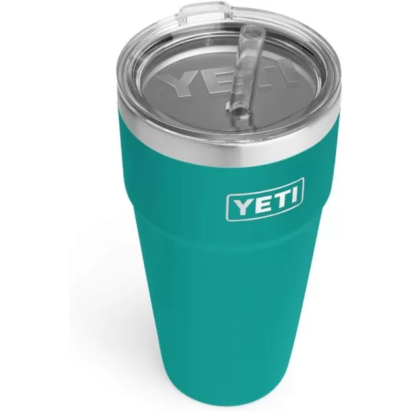 YETI Rambler 26 oz Straw Cup, Vacuum Insulated, Stainless Steel with Straw Lid, Charcoal