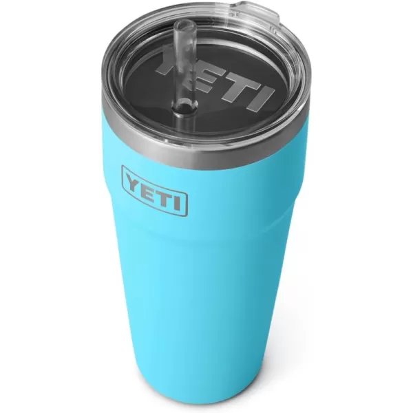 YETI Rambler 26 oz Straw Cup, Vacuum Insulated, Stainless Steel with Straw Lid, Charcoal
