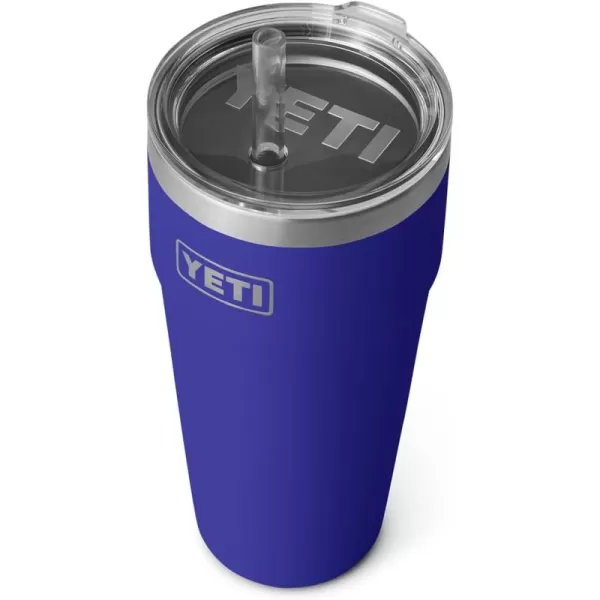 YETI Rambler 26 oz Straw Cup, Vacuum Insulated, Stainless Steel with Straw Lid, Charcoal