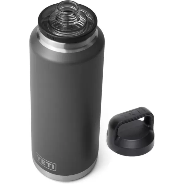 YETI Rambler 46 oz Bottle, Vacuum Insulated, Stainless Steel with Chug Cap, Rescue Red