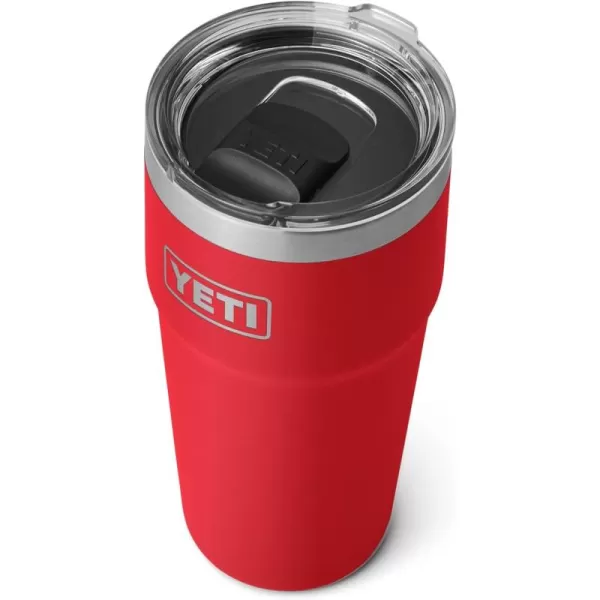 YETI Rambler Stackable Pint, Vacuum Insulated, Stainless Steel with MagSlider Lid, Black