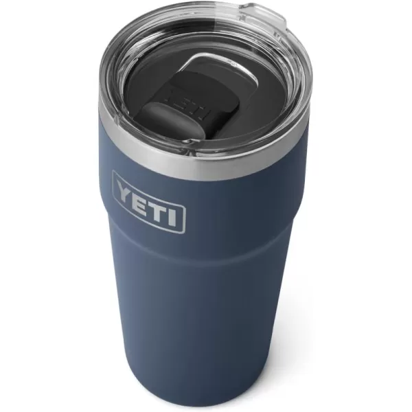 YETI Rambler Stackable Pint, Vacuum Insulated, Stainless Steel with MagSlider Lid, Black