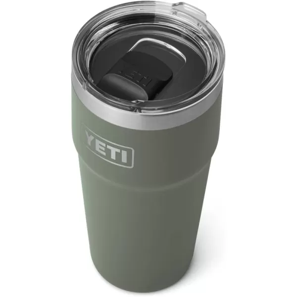 YETI Rambler Stackable Pint, Vacuum Insulated, Stainless Steel with MagSlider Lid, Black