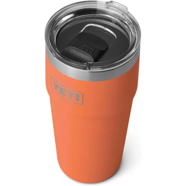 YETI Rambler Stackable Pint, Vacuum Insulated, Stainless Steel with MagSlider Lid, Black