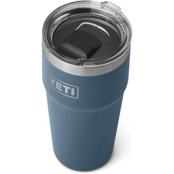 YETI Rambler Stackable Pint, Vacuum Insulated, Stainless Steel with MagSlider Lid, Black