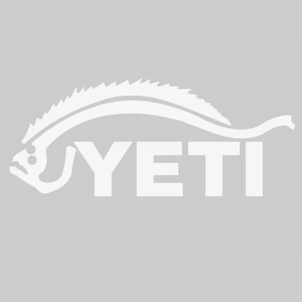 YETI Sportsman's Decal Trout White