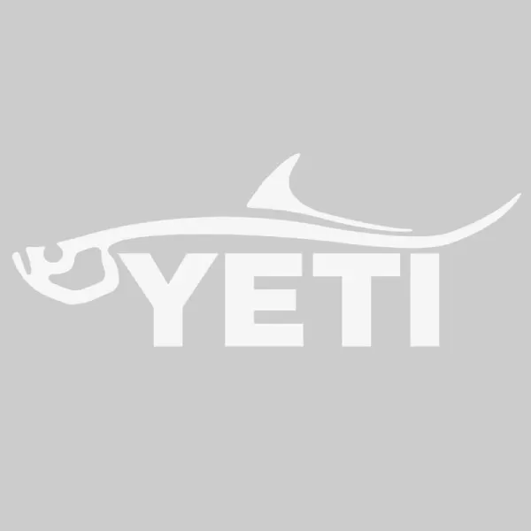 YETI Sportsman's Decal Trout White