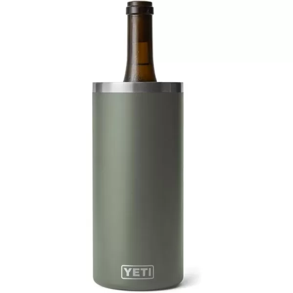 YETI Rambler Wine Chiller, Fits Most Wine Bottles, Camp Green