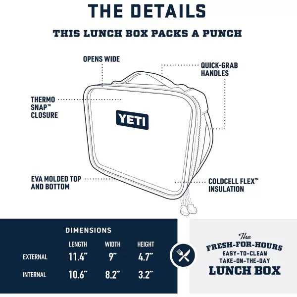 YETI Daytrip Lunch Box, Teal/Orange