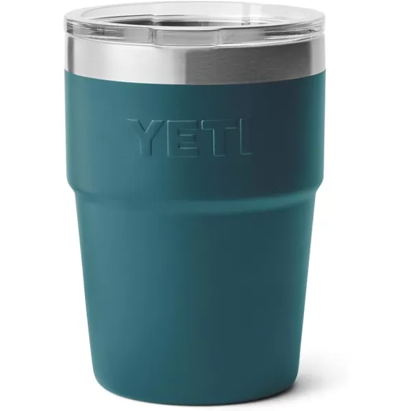 YETI Rambler 16 oz Stackable Tumbler, Vacuum Insulated, Stainless Steel with MagSlider Lid, Tropical Pink