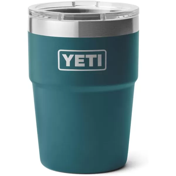 YETI Rambler 16 oz Stackable Tumbler, Vacuum Insulated, Stainless Steel with MagSlider Lid, Tropical Pink