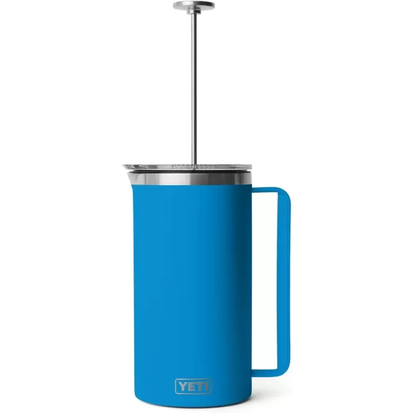 YETI Rambler 34 oz. French Press Coffee Maker, with GroundsControl Filter, Rescue Red
