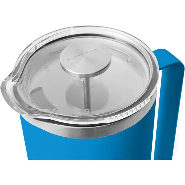 YETI Rambler 34 oz. French Press Coffee Maker, with GroundsControl Filter, Rescue Red