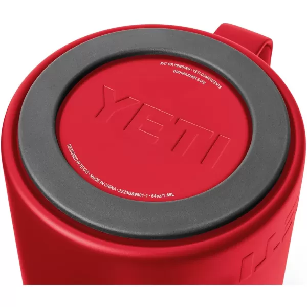 YETI Rambler 34 oz. French Press Coffee Maker, with GroundsControl Filter, Rescue Red