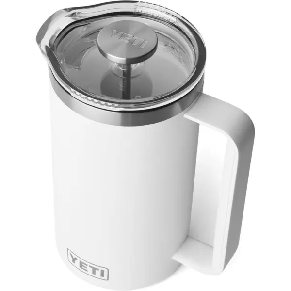 YETI Rambler 34 oz. French Press Coffee Maker, with GroundsControl Filter, Rescue Red