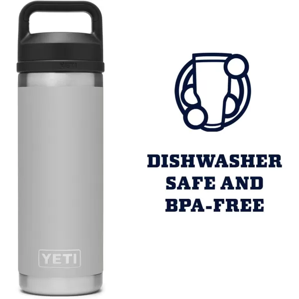 YETI Rambler 18 oz Bottle, Vacuum Insulated, Stainless Steel with Chug Cap