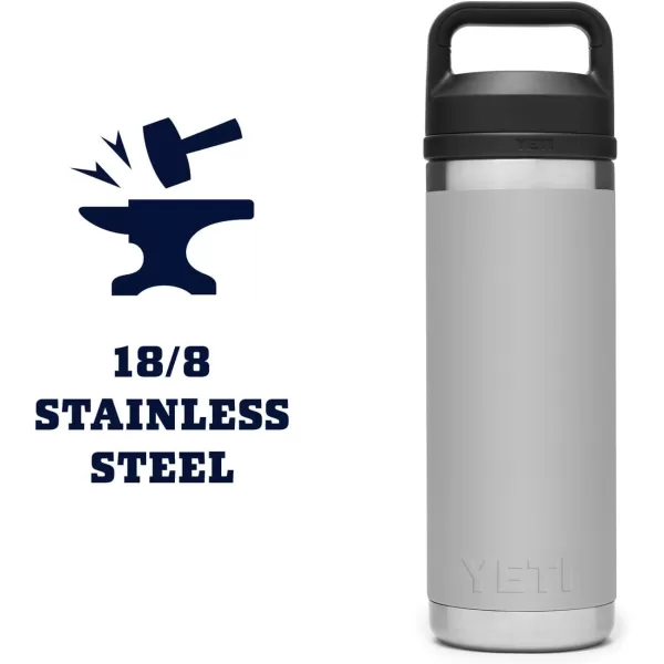 YETI Rambler 18 oz Bottle, Vacuum Insulated, Stainless Steel with Chug Cap