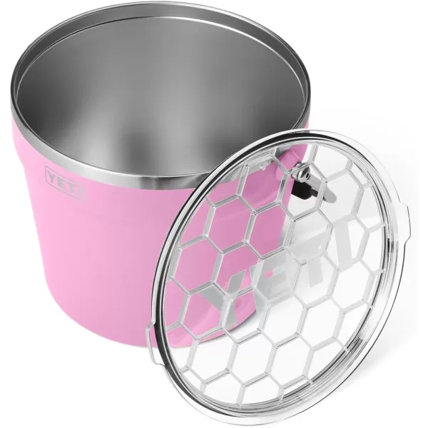 YETI Rambler Beverage Bucket, Double-Wall Vacuum Insulated Ice Bucket with Lid, Camp Green